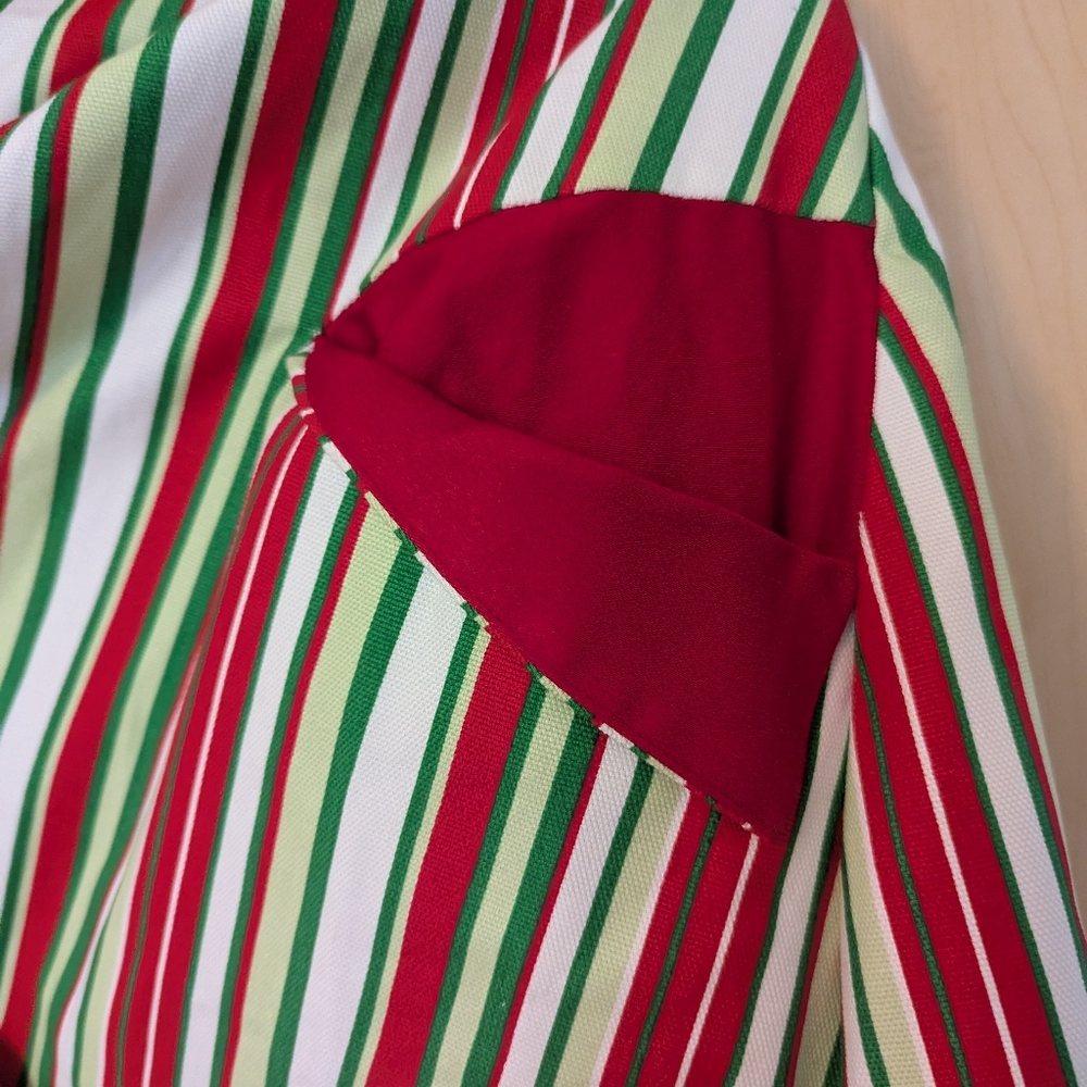 Striped Red and Green Women's Skirt - Picture 4 of 7